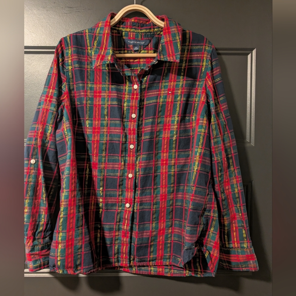 Plaid Button-Up Shirt - Tommy Hilfiger